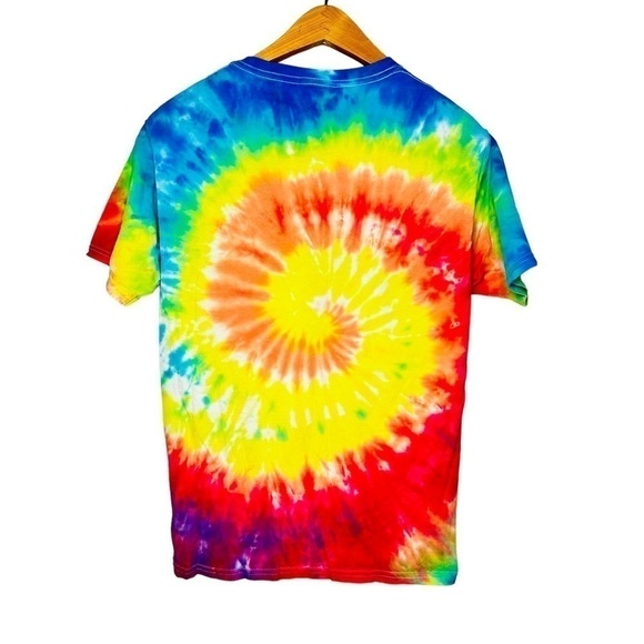 Bob Ross No Mistakes Just Happy Accidents Tie Dye Graphic Tee Size Small - Picture 3 of 4